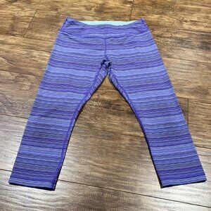 Ivivva striped colourful cropped leggings